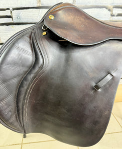 17 1/2” Medium Black Country Wexford Jump Saddle - Brown