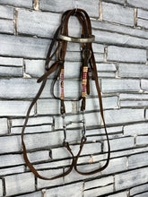 Load image into Gallery viewer, S/H Complete Beaded Decorative Western Headstall/Bridle - Brown - Full