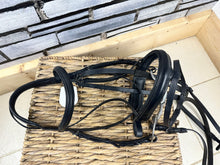 Load image into Gallery viewer, S/H Rhinegold Complete Padded Crank Flash Bridle - Black - XF
