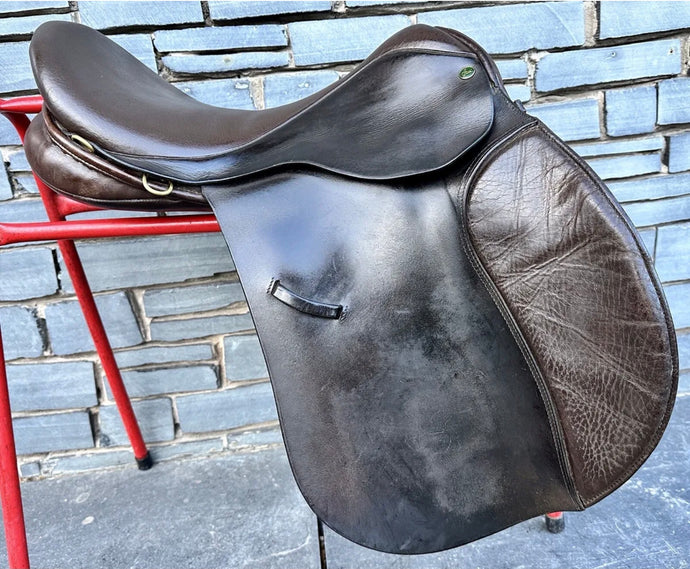 18” Medium-Wide Ideal International Event GP Saddle - MW - Brown
