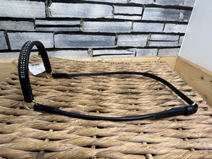Arab In Hand Rolled Leather Show Halter/Bridle-Dot/Dash Diamonte