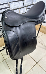 17” MW Harry Dabbs True Brit Dressage Saddle - Black