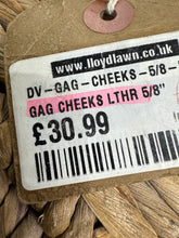 Load image into Gallery viewer, 5/8” Black Leather Cheltenham Running Gag Cheeks