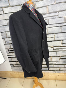 Gents Harry Hall Heavy Hunt Coat - Black - Size 42