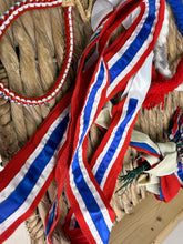 Load image into Gallery viewer, S/H Heavy Horse/Shire Ribbons, Flights/Decoration-Red/White/Blue
