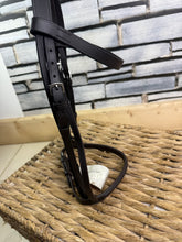 Load image into Gallery viewer, S/H Snaffle Cavesson Bridle - Brown - Pony