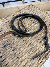 Load image into Gallery viewer, S/H Jeffries Traditional 5/8” Plain Reins -Pony- Brown