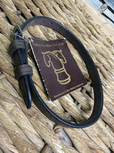 Load image into Gallery viewer, Sabre English Leather Flash Strap -Black/Brown- Pony/Cob/Full
