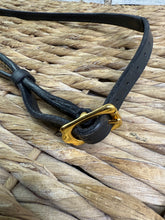 Load image into Gallery viewer, Large Arab In Hand Rolled Leather Show Halter/Bridle - Brass