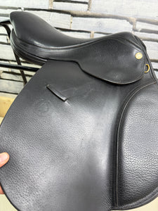 18” Medium Oakland House Saddlery Jump Saddle - Black
