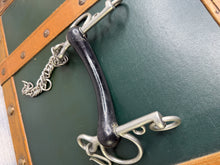 Load image into Gallery viewer, 5 1/2” Vulcanite Mullen Mouth Short Shank Pelham Bit - Cob/Showing/Hunting