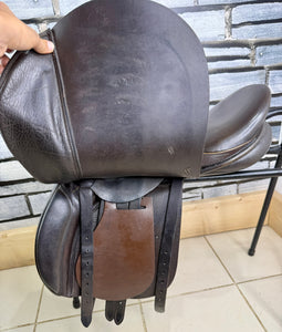 17” Wide Barnsby Pony Club GP Saddle - Brown