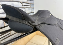 Load image into Gallery viewer, 16 1/2” MW Synthetic Lightwieght GP Saddle - Black
