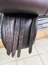 Load image into Gallery viewer, 15” Wide-XW Derby House English Show/Working Hunter Pony Saddle -Brown- Suede Top