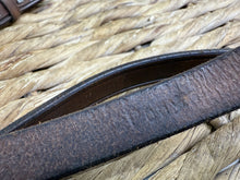 Load image into Gallery viewer, S/H Sabre Plain 5/8” Leather Reins - Brown - Pony