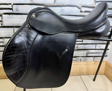 Load image into Gallery viewer, 17 1/2” MW Ideal 1350 GP Saddle - ESTA -Black- Big Blocks - English Leather