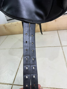 17 1/2” MW Silhouette MonoFlap Jump Saddle - Black