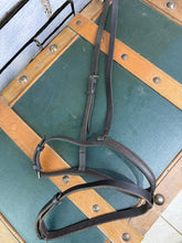 Load image into Gallery viewer, Jeffries Flash Noseband - Brown - Cob - Traditional English Leather
