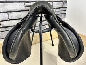 17” Medium Jeffries Falcon English Event GP Saddle - Black