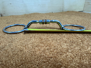 S/H 4 1/2” Curved Barrel Mouth Loose Ring Snaffle Bit
