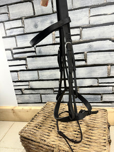 S/H English Heavyweight Flash Bridle - Brown - XF