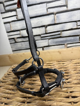 Load image into Gallery viewer, Miniature Horse/Mini Shetland Leather Lunge Cavesson - Black