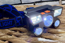 Load image into Gallery viewer, Handsfree Rechargeable LED Head Torch/Multi-Light