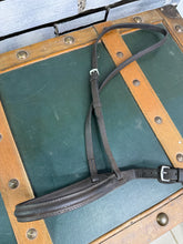 Load image into Gallery viewer, Sabre Raised Cavesson Noseband - Brown - Full - Traditional English Leather