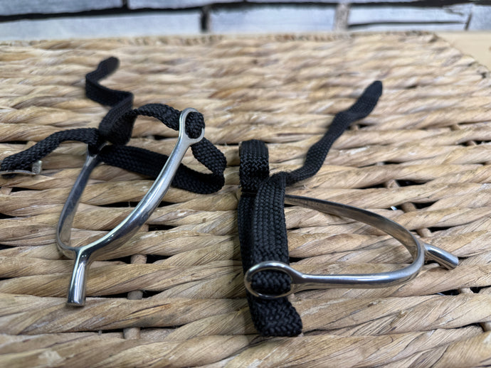 S/H Stubben Childs Size Spurs & Straps