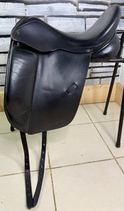 18” MW Ideal Suzannah LH Dressage Saddle - Black