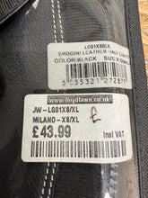 Load image into Gallery viewer, Brogini Leather Gaiters/Half Chaps -Size XS- Black/White Stitching