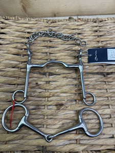 S/H 5” Double Bit Set - Fixed Port Weymouth & Eggbutt Bradoon