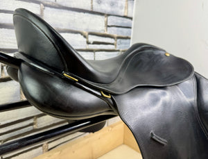 17” XW/Changeable Gullet Bates Caprilli GP Saddle - Black