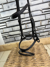 Load image into Gallery viewer, S/H Stubben Split Head Flash Bridle - Black - Full