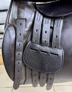 17” Wide Jeffries Stamford WH Saddle - Brown