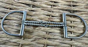 5” Double Twisted Wire ‘W’ Mouth Dee Snaffle Bit