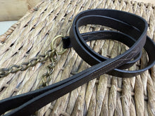 Load image into Gallery viewer, S/H English Leather 1” In Hand Lead with Brass Coupling-Brown
