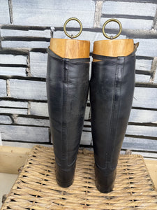 Vintage Moss Bros Size 6 1/2 Showing/Hunting Leather Boots