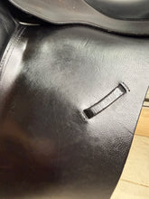 Load image into Gallery viewer, 16 1/2” XXW Ideal Suzannah Dressage Saddle -Black- Giant Blocks - Mega Wide!