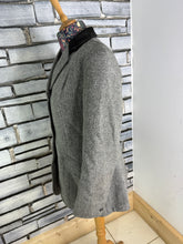 Load image into Gallery viewer, S/H Mears Ladies Grey Tweed Jacket - Size 38