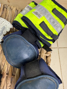 S/H Job lot Pony Size Boots, Fly Veil, Hi-Viz