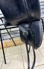 Load image into Gallery viewer, 17” MW Kes Suede Seat Dressage Saddle - Black