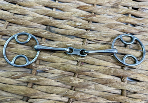 Small Ring Wilkie Loop Ring French Link Snaffle Bit - 4”-6” - Diddy Pony