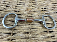 Load image into Gallery viewer, S/H 4 1/2” Large Copper Centre Eggbutt Snaffle Bit