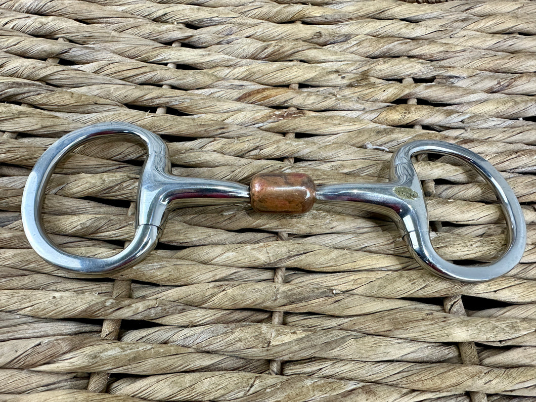 S/H 4 1/2” Large Copper Centre Eggbutt Snaffle Bit