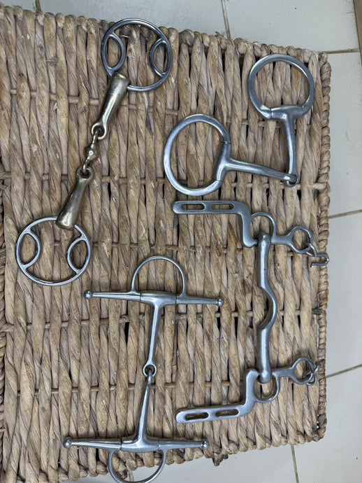 S/H Job Lot of Four X 6” Bits - Wilkie/Snaffles/Pelham