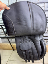 Load image into Gallery viewer, 16 1/2 - 17” XW Cob GP Saddle - Black Leather - Extra Wide