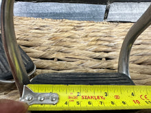 Load image into Gallery viewer, S/H 4 1/4” Bent Leg Safety Stirrup Irons with Barnes Buckles