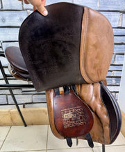 Load image into Gallery viewer, 17” 30 (MW) Stubben Siegfried GP Hunting Saddle - Brown - Suede Knees