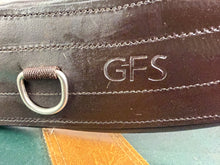 Load image into Gallery viewer, 50” GFS Anatomic Leather Atherstone Girth - Brown - Padded &amp; Elasticated